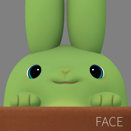 【無料】うさぼてん【VRChat想定アバター】