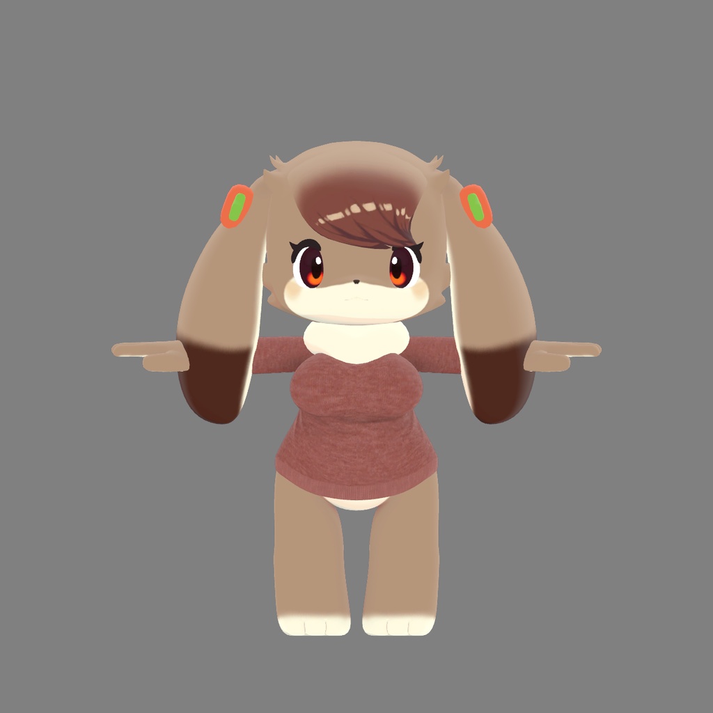 【3Dアバター】モカ【VRC想定】