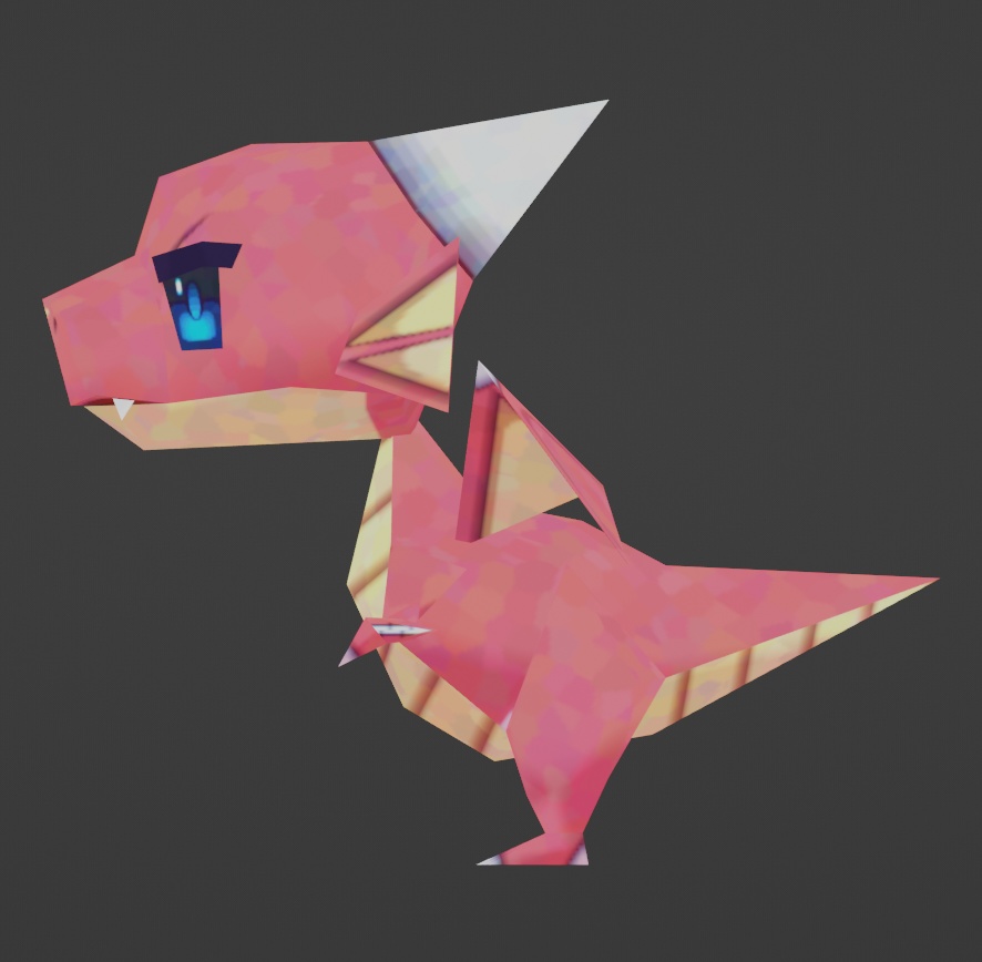 【無料】レッドドラゴン【VRChat想定△256】