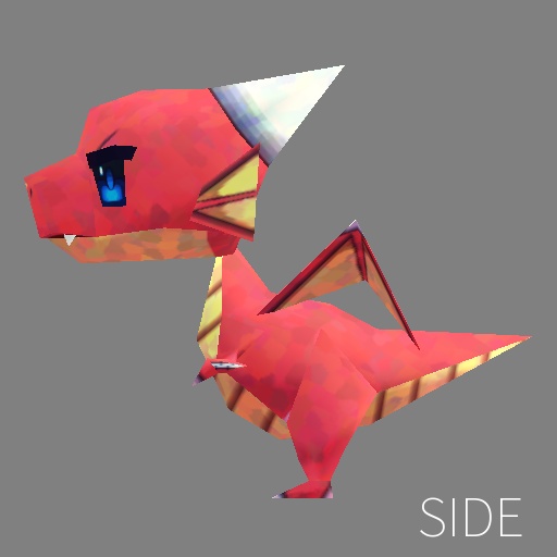 【無料】レッドドラゴン【VRChat想定△256】