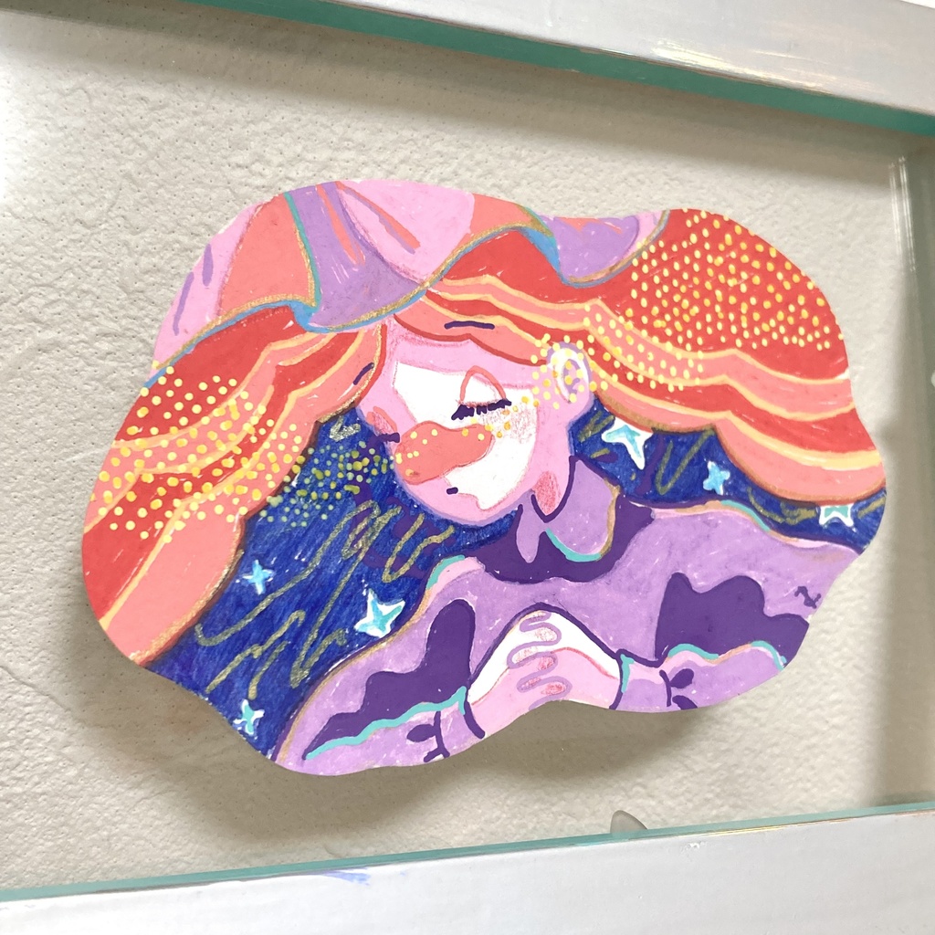 おやすみ01/イラスト原画