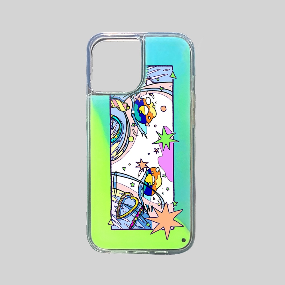 ネオンサンドスマホケース / トキメキブルー