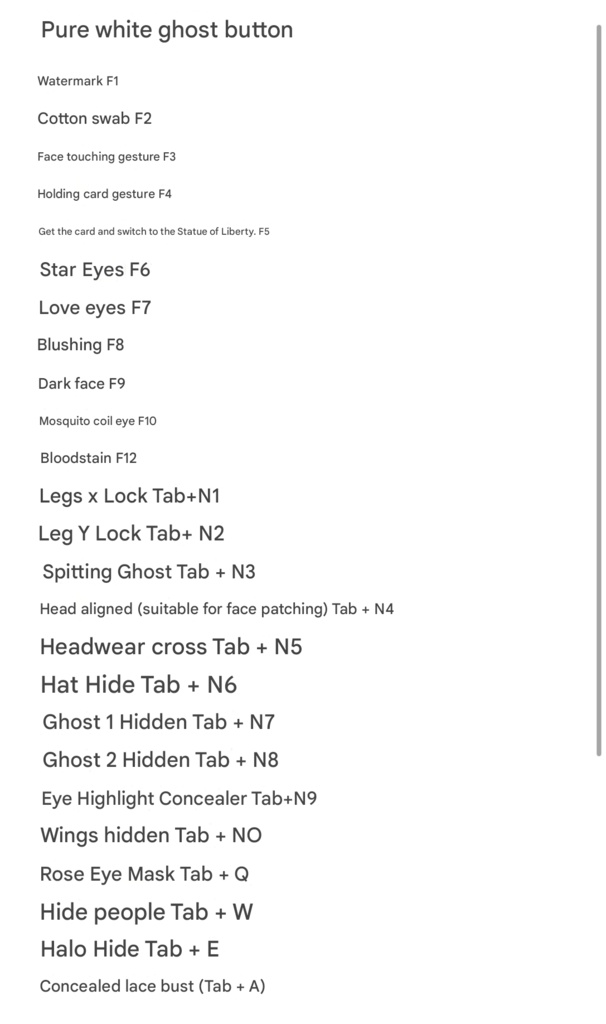 【Live2D Model/live2dモデル】Pure White Ghost | 純白の幽霊 + UI