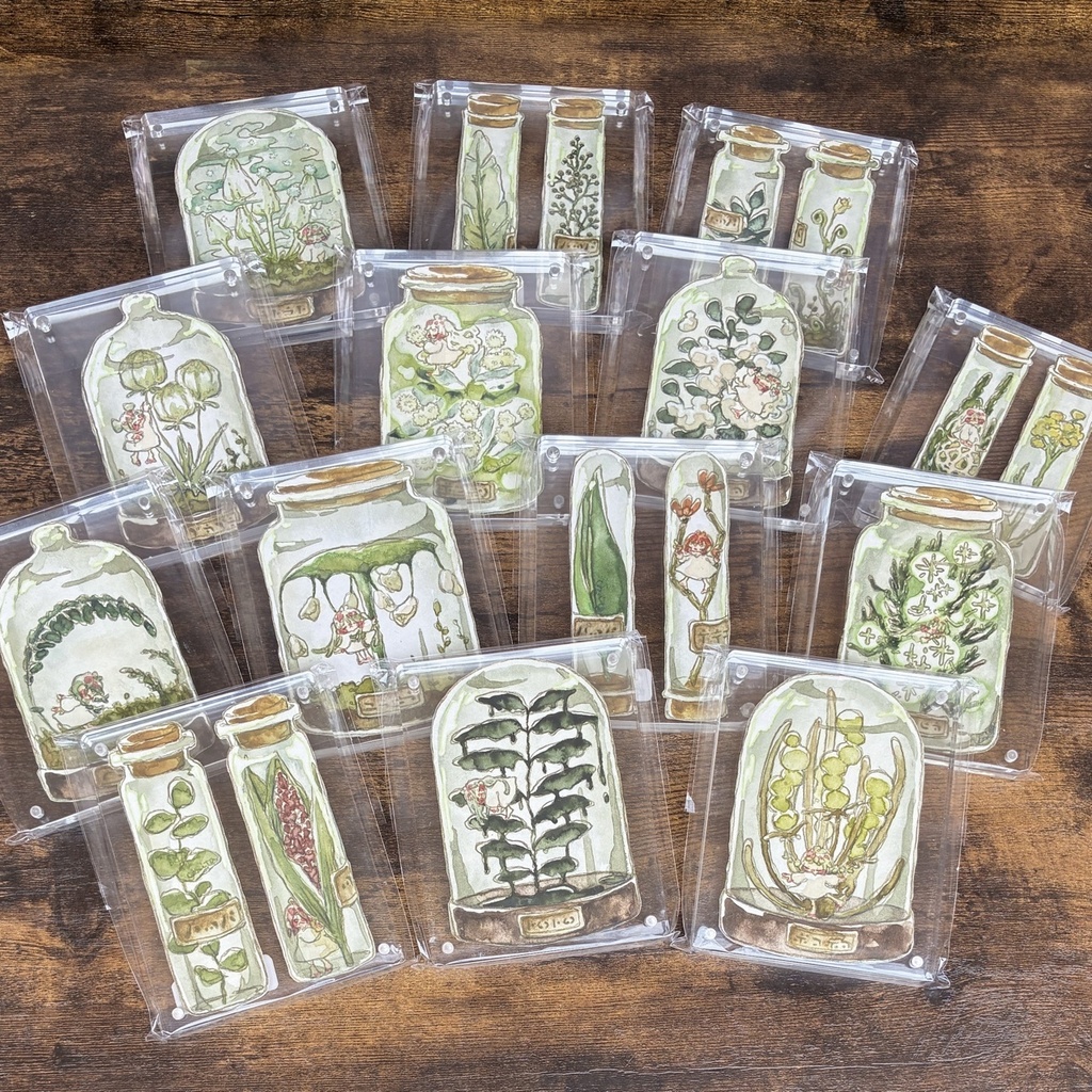 原画作品 [植物シリーズ] アクリルブロック