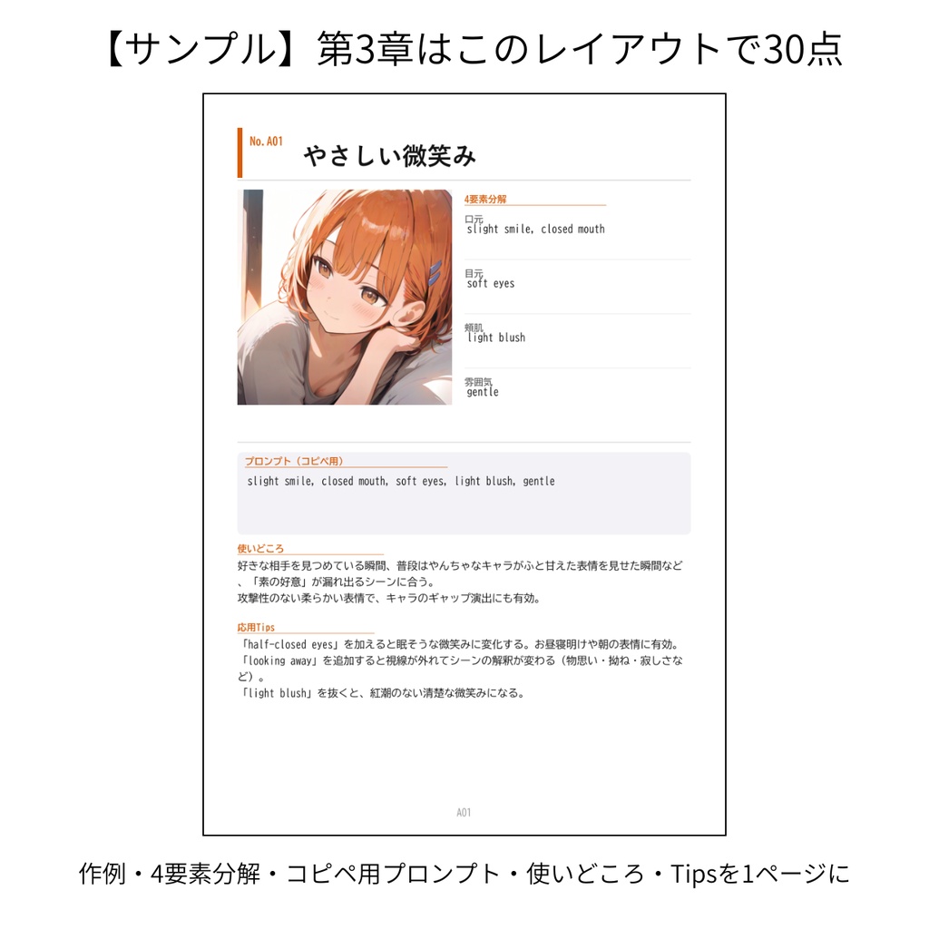 表情プロンプト30選 ― 4要素分解フレームワーク【Animagine XL 4.0対応】