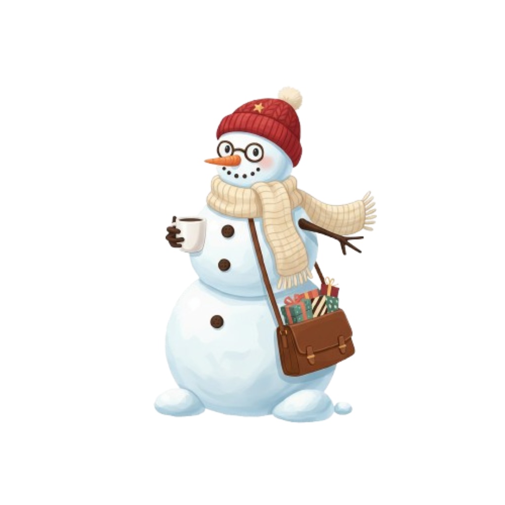 おしゃれなクリスマス クリップアート素材 20点セット|AI生成 PNGデータ|北欧ナチュラル風