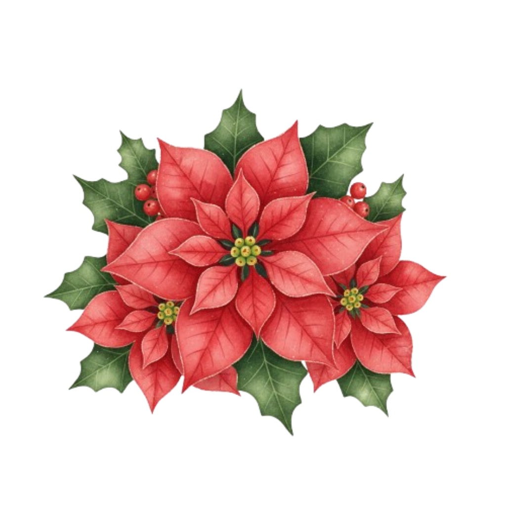 おしゃれなクリスマス クリップアート素材 20点セット|AI生成 PNGデータ|北欧ナチュラル風