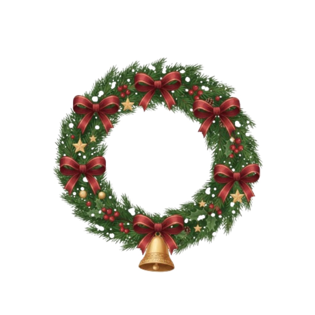 おしゃれなクリスマス クリップアート素材 20点セット|AI生成 PNGデータ|北欧ナチュラル風