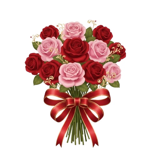 Sweet & Elegant Valentine – 無料クリップアート素材集(20点)