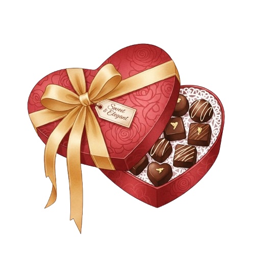 Sweet & Elegant Valentine – 無料クリップアート素材集(20点)