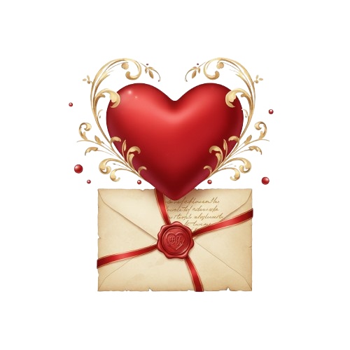 Sweet & Elegant Valentine – 無料クリップアート素材集(20点)