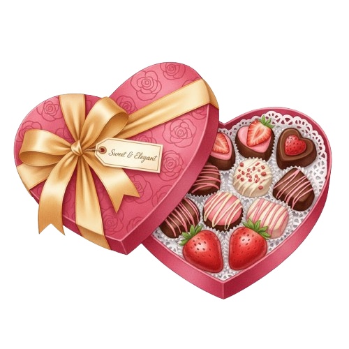 Sweet & Elegant Valentine – 無料クリップアート素材集(20点)