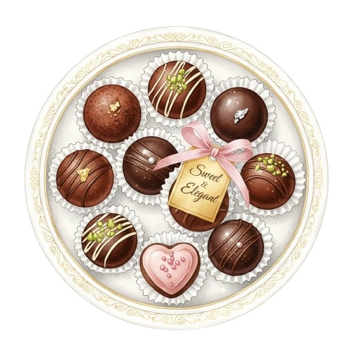 Sweet & Elegant Valentine – Premium Clipart Set(20点・透過PNG) スウィート&エレガント・バレンタイン プレミアム クリップアートセット