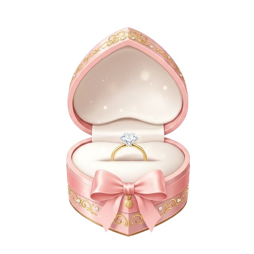 Sweet & Elegant Valentine – Premium Clipart Set(20点・透過PNG) スウィート&エレガント・バレンタイン プレミアム クリップアートセット