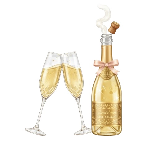 Sweet & Elegant Valentine – Premium Clipart Set(20点・透過PNG) スウィート&エレガント・バレンタイン プレミアム クリップアートセット