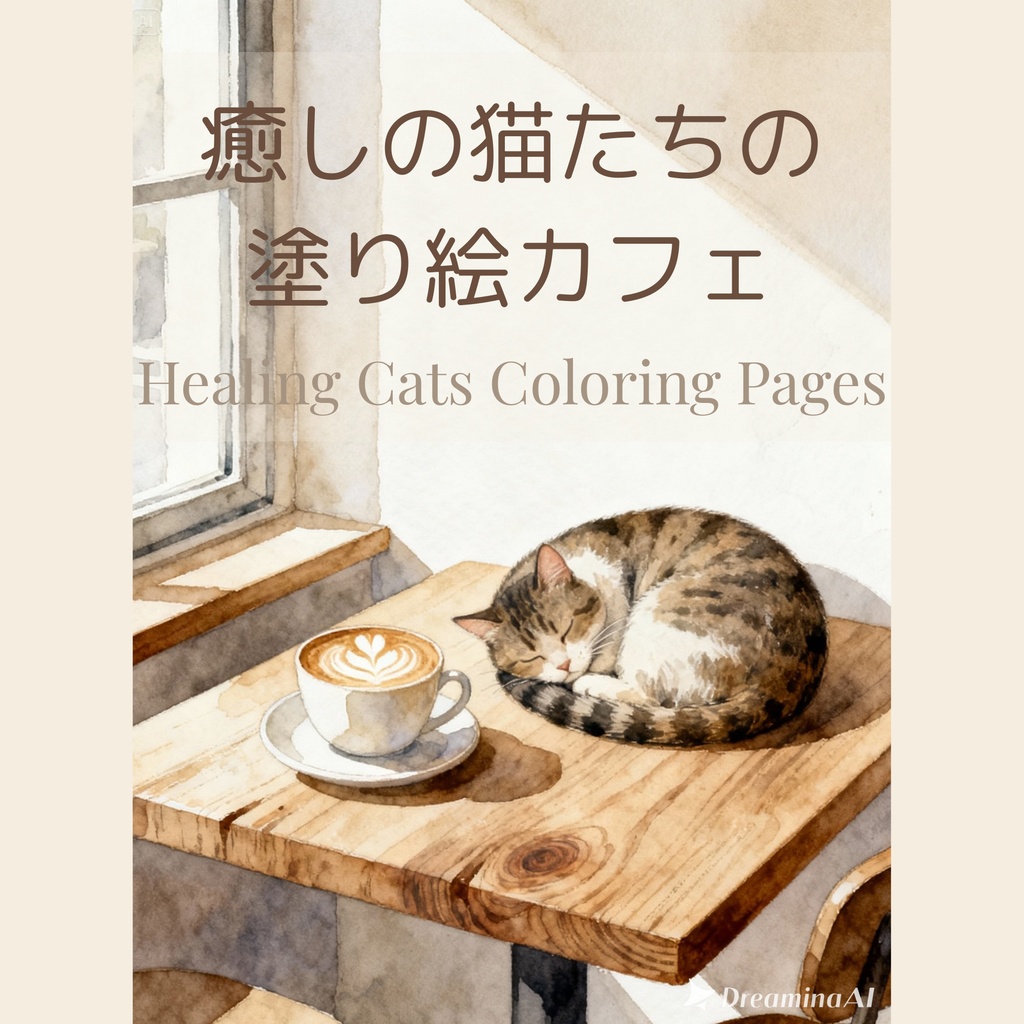 癒しの猫たちの塗り絵カフェ