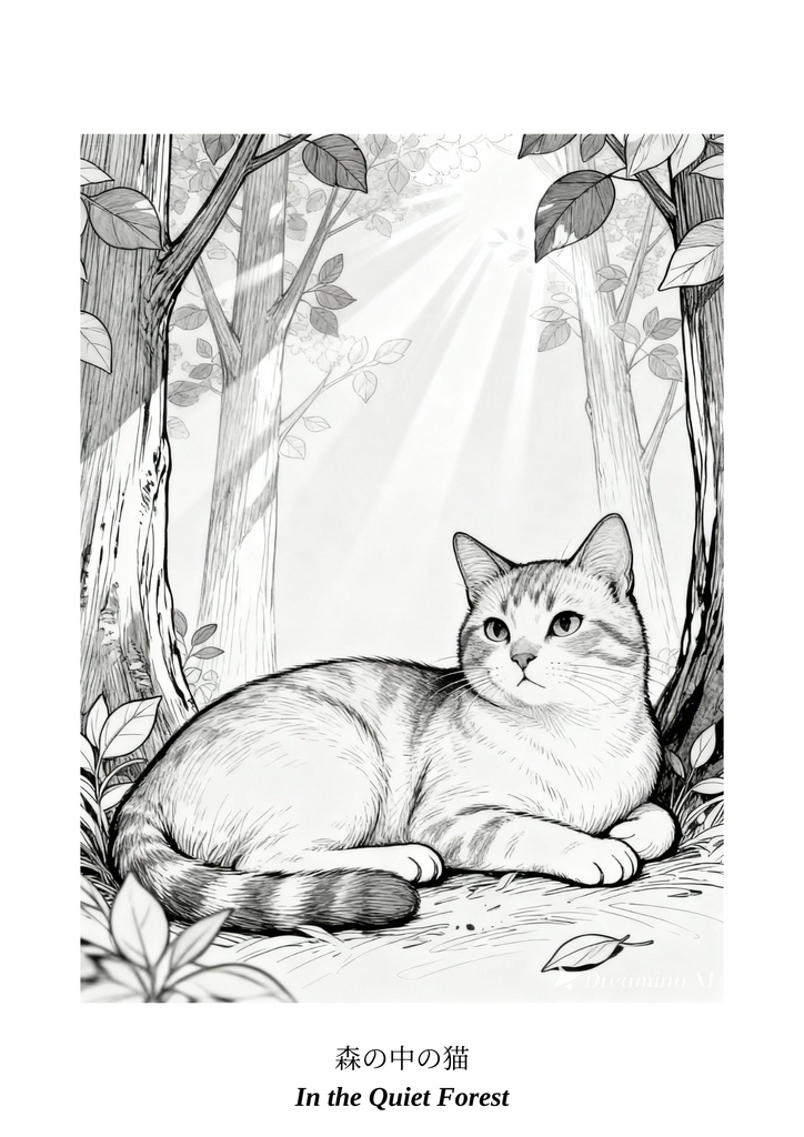 癒しの猫たちの塗り絵カフェ