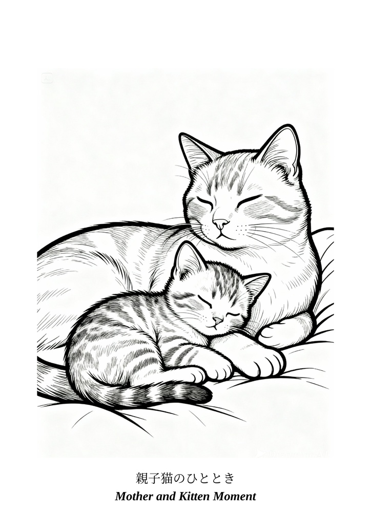 癒しの猫たちの塗り絵カフェ