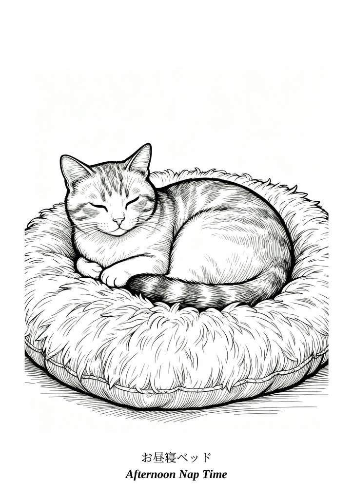 癒しの猫たちの塗り絵カフェ