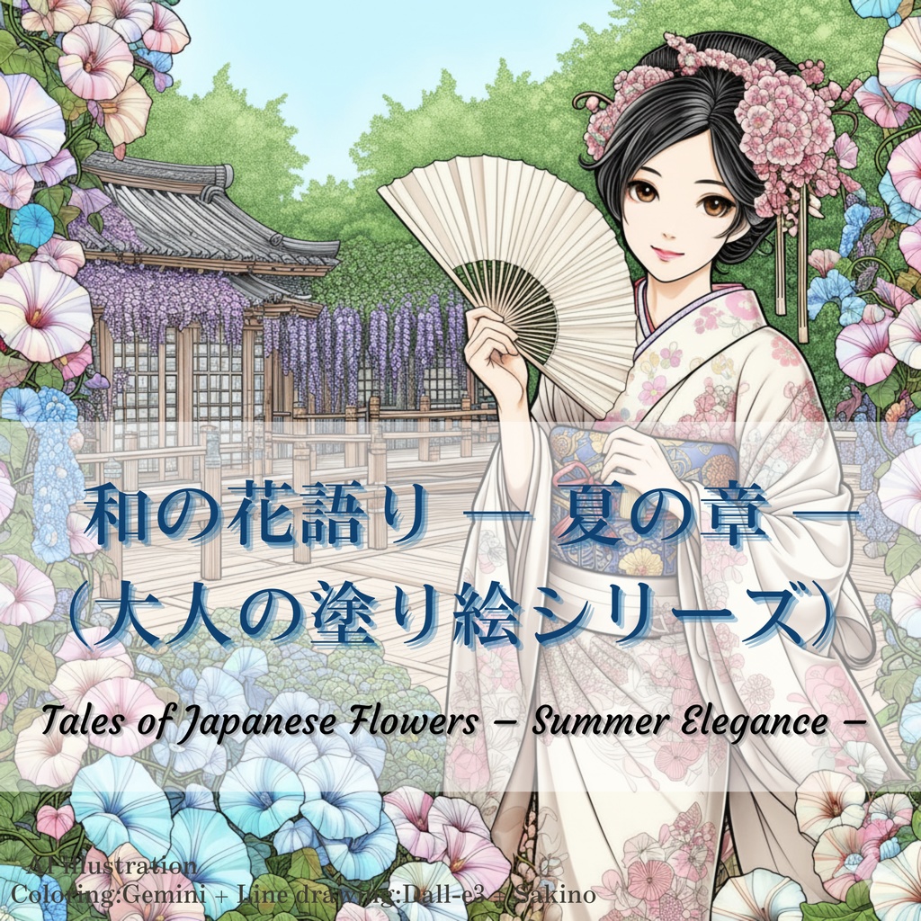 和の花語り ― 夏の章 ―（大人の塗り絵シリーズ）