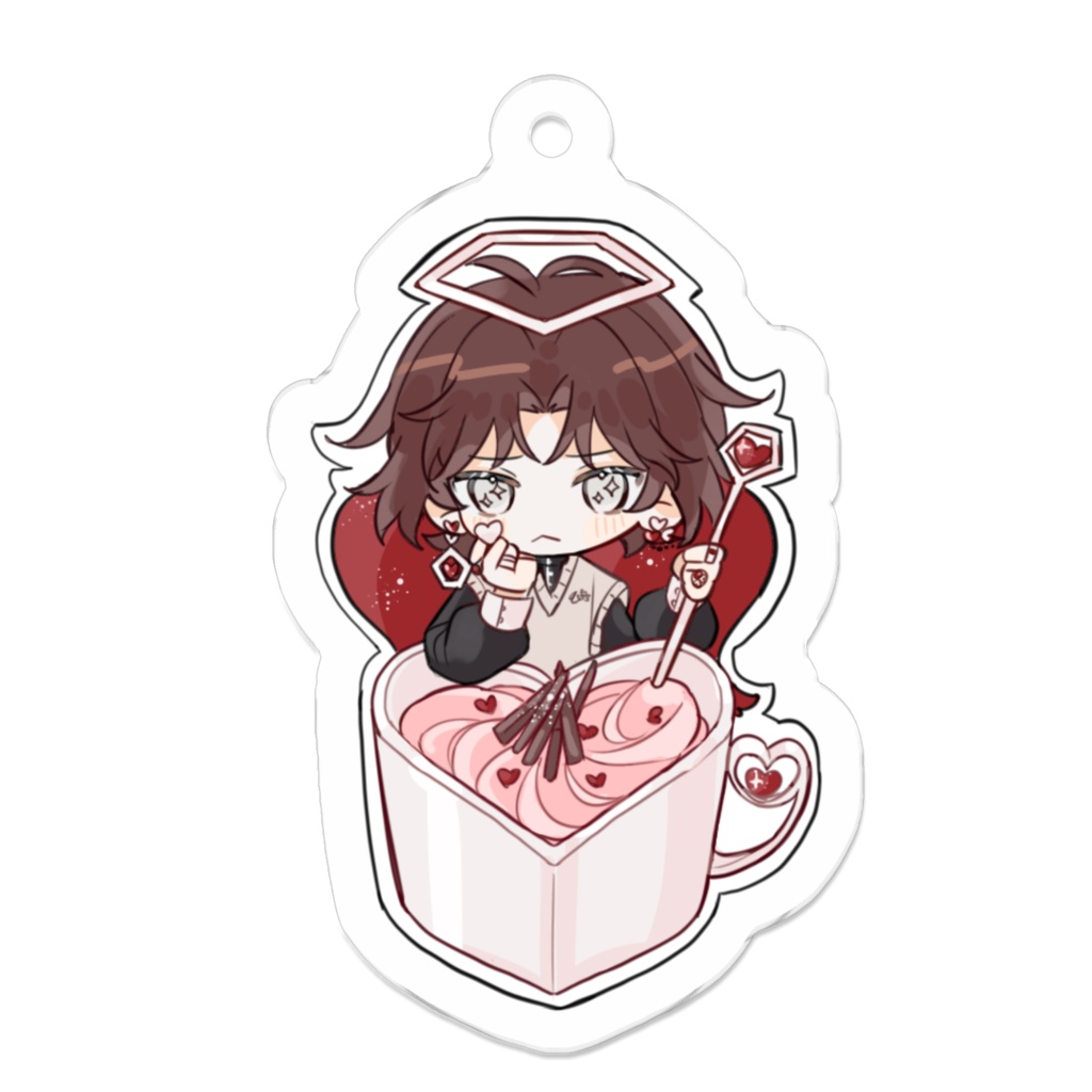 ホワイトデーアクキー【リオ×ホットチョコレート】