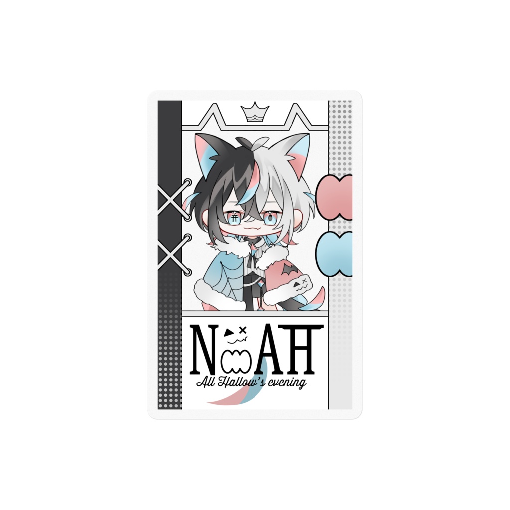 【のあ誕記念】のあ神社　護符風ステッカー(NOAH)
