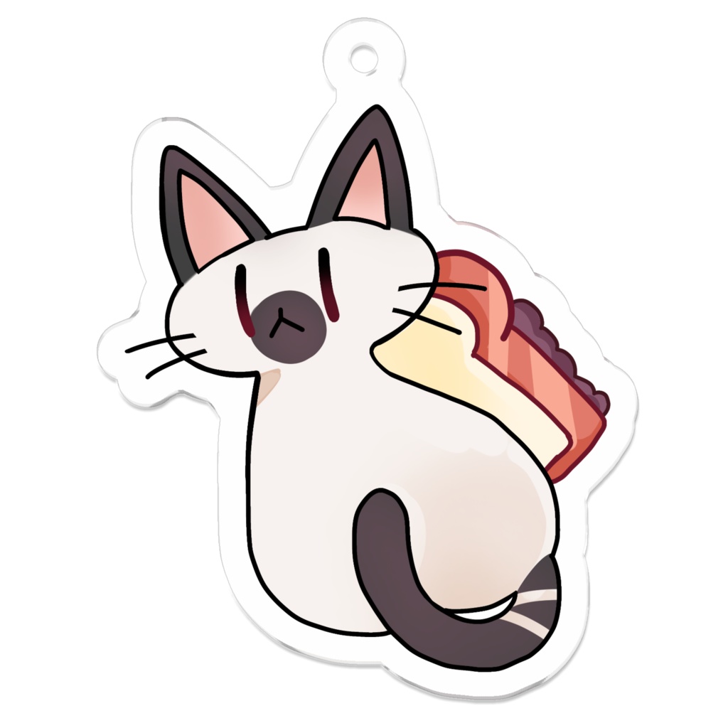 猫小倉トースト アクリルキーホルダー