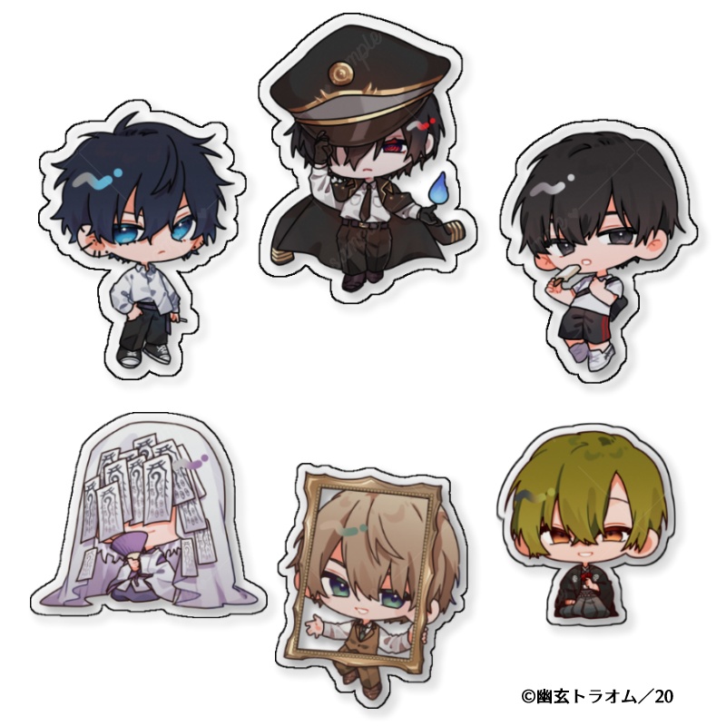 ダイカットシール「幽玄トラオム男子第一弾＋第二弾(3枚入り)」