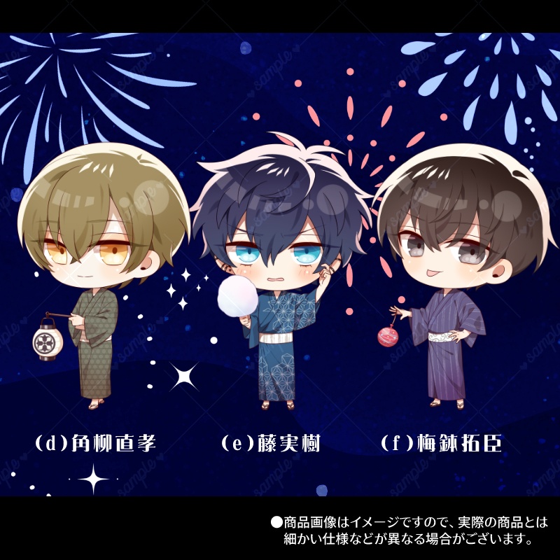 【おまけSS付き】ちびキャラアクリルスタンド「幽玄トラオム3周年記念」-浴衣デートver-