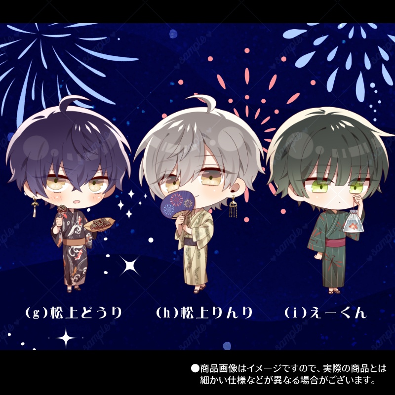 【おまけSS付き】ちびキャラアクリルスタンド「幽玄トラオム3周年記念」-浴衣デートver-