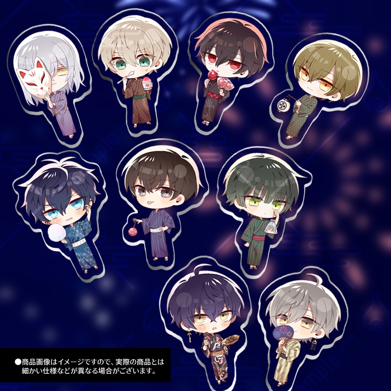 【おまけSS付き】ちびキャラアクリルスタンド「幽玄トラオム3周年記念」-浴衣デートver-