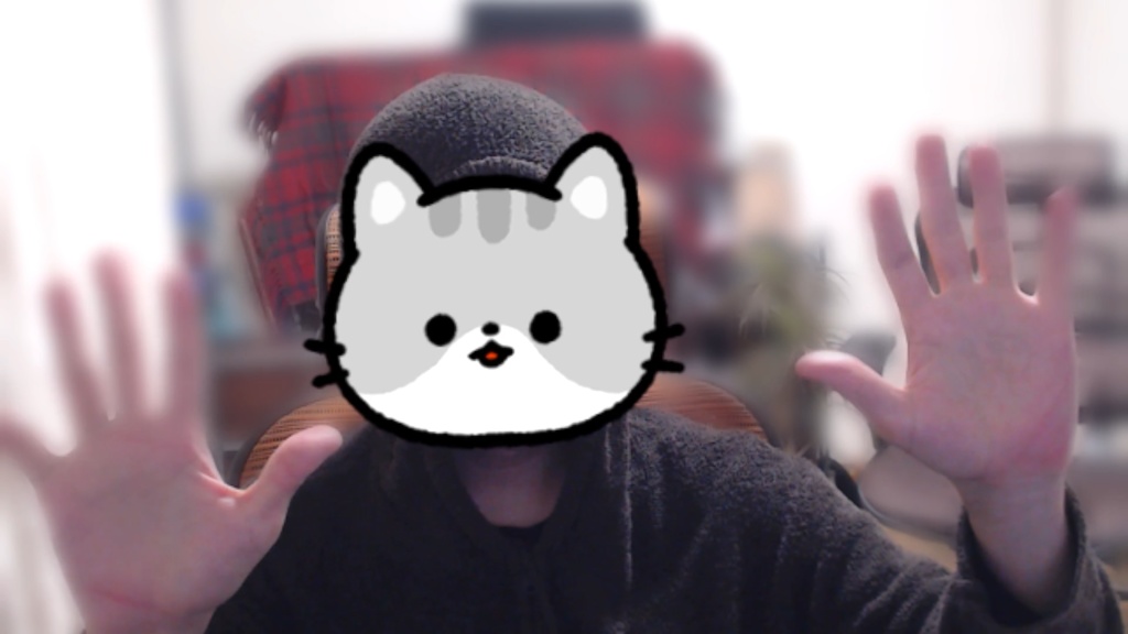 実写の顔をトラッキングして自動で顔画像を乗せる「かおぺたくん」