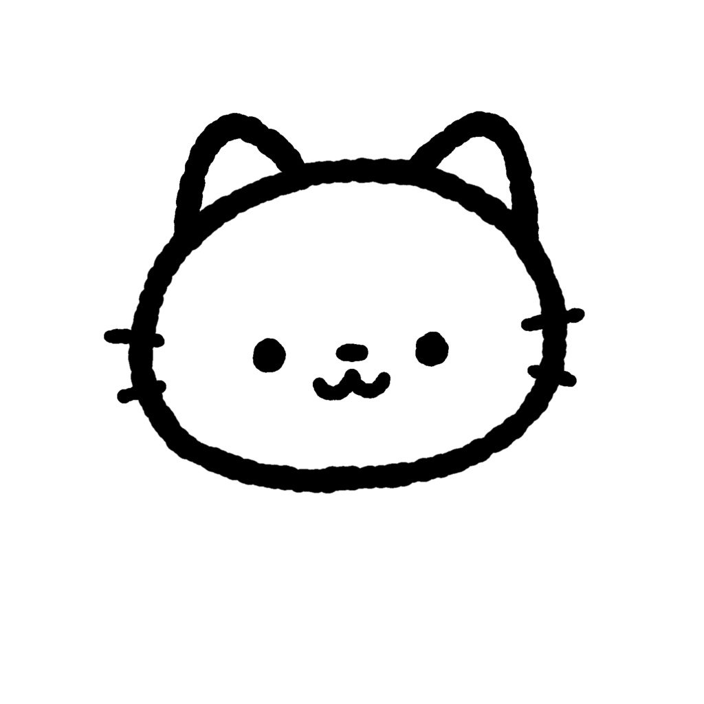 顔だけの白猫Live2Dモデル【無料モデル】