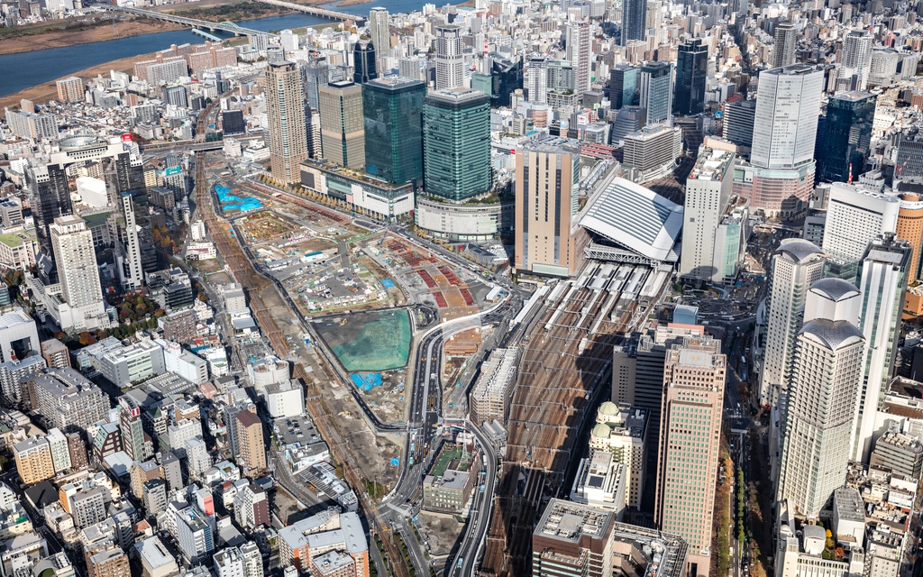 大阪梅田北ヤードの風景（2017年11月）
