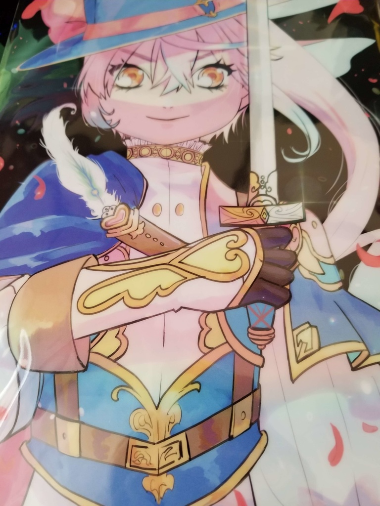 騎士なな＆きいろーズアクキーイラスト付クリアファイル
