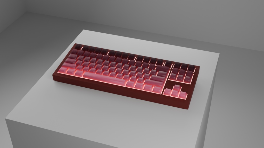 [3Dモデル]US配列ゲーミングキーボード Unity対応 [3D Model]US Layout Gaming Keyboard Optimized for Unity