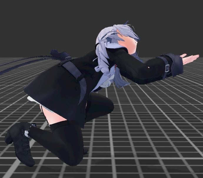 【無料】フレンドがよくやってるポーズ④「VR着けたまま寝落ち2」