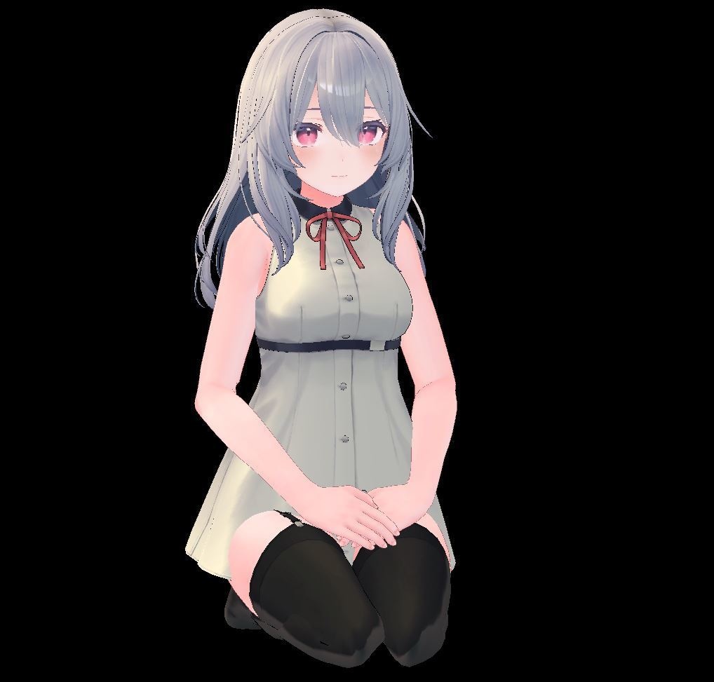 【無料】フルトラじゃないと出来ないけど足トラッカーが床に当たるので結構やるの難しいポーズ(正座)