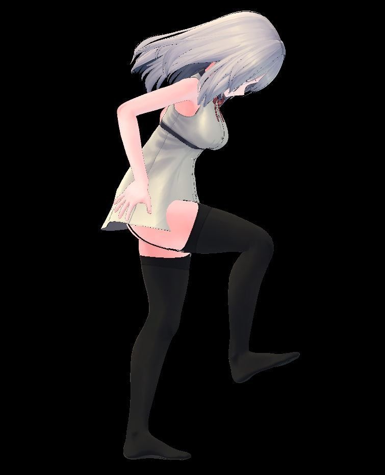 【無料】紳士向け・足蹴ポーズ~簡易モーション版付属