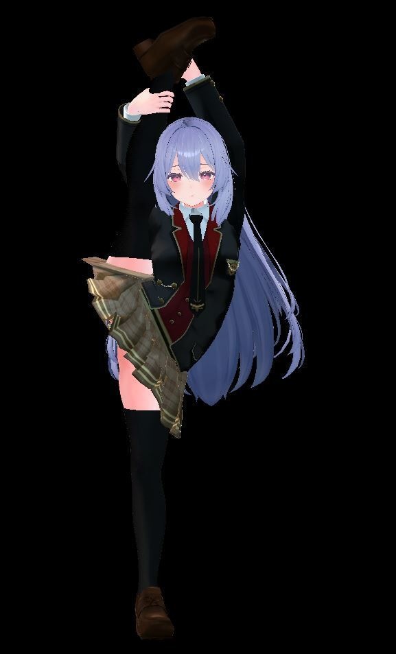 【無料】柔軟トレーニングを積んだ新体操部の女の子にやって欲しいバランスポーズ(I字)