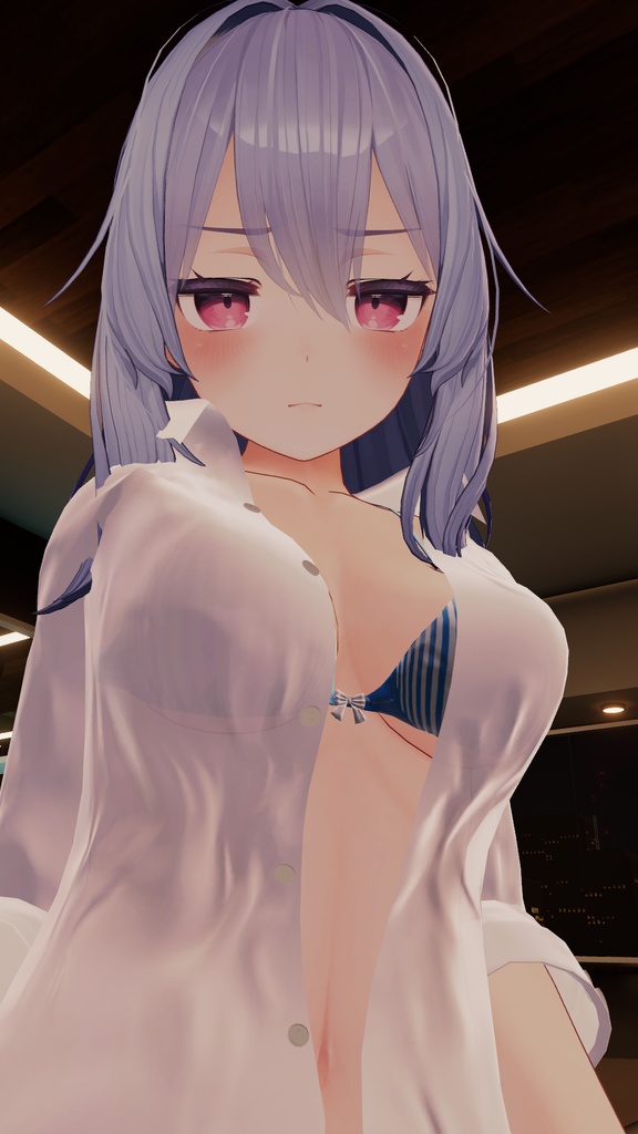 【桔梗用】寝起きシャツ - Sleepover front-opening shirt -