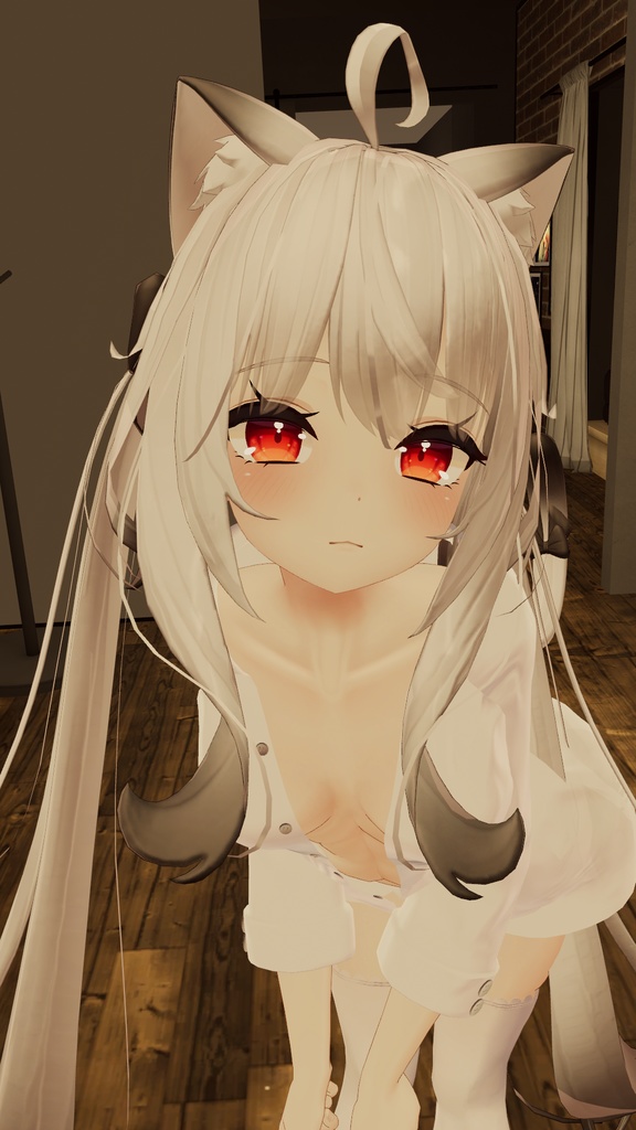 【舞夜用】寝起きシャツ - Sleepover front-opening shirt -