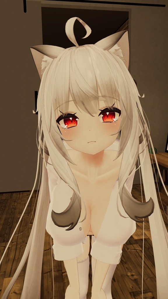 【舞夜用】寝起きシャツ - Sleepover front-opening shirt -