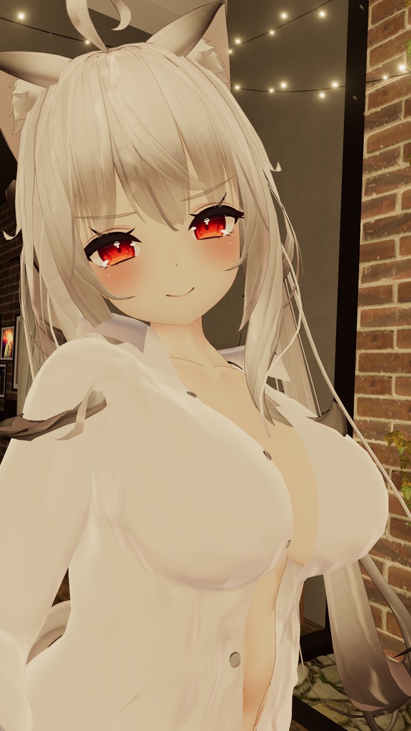 【舞夜用】寝起きシャツ - Sleepover front-opening shirt -