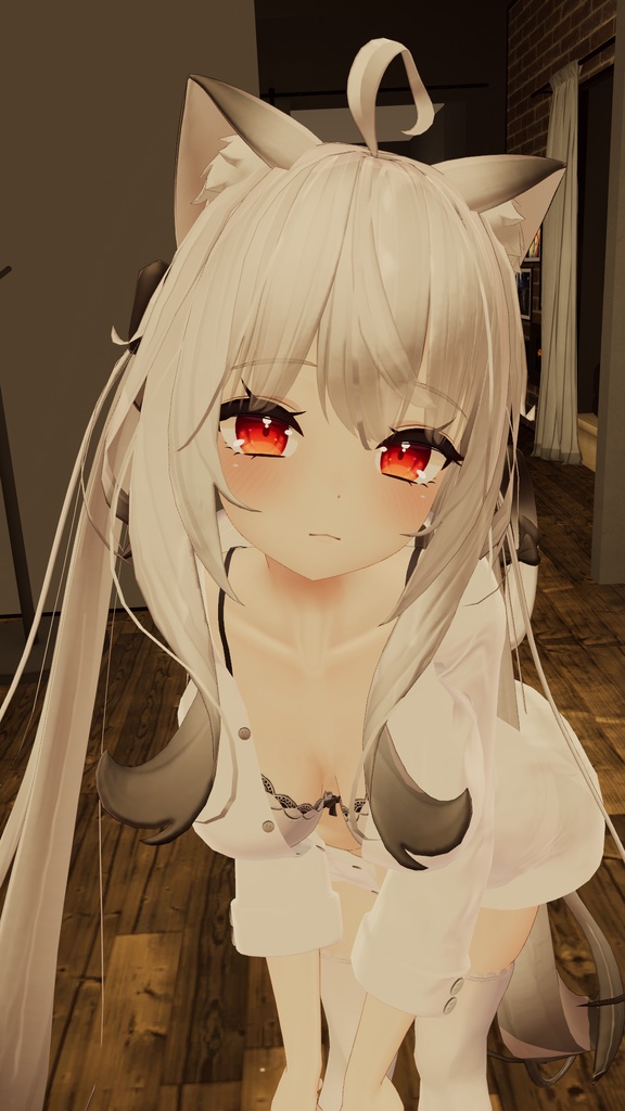 【舞夜用】寝起きシャツ - Sleepover front-opening shirt -