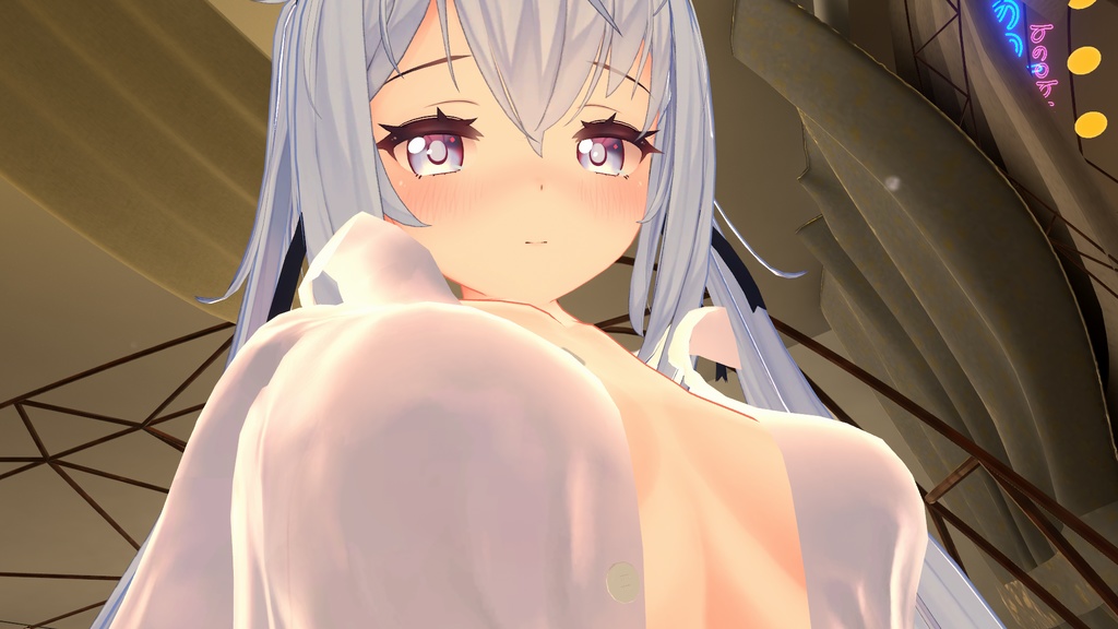 【サフィー用衣装】寝起きシャツ - Sleepover front-opening shirt -