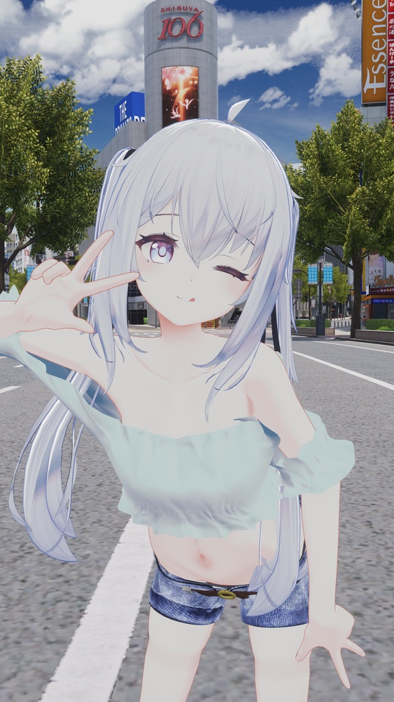 【サフィー用衣装】サフィーちゃんが夏の渋谷に遊びに行った時に着てるかもしれない服 - Sappy casual wear -