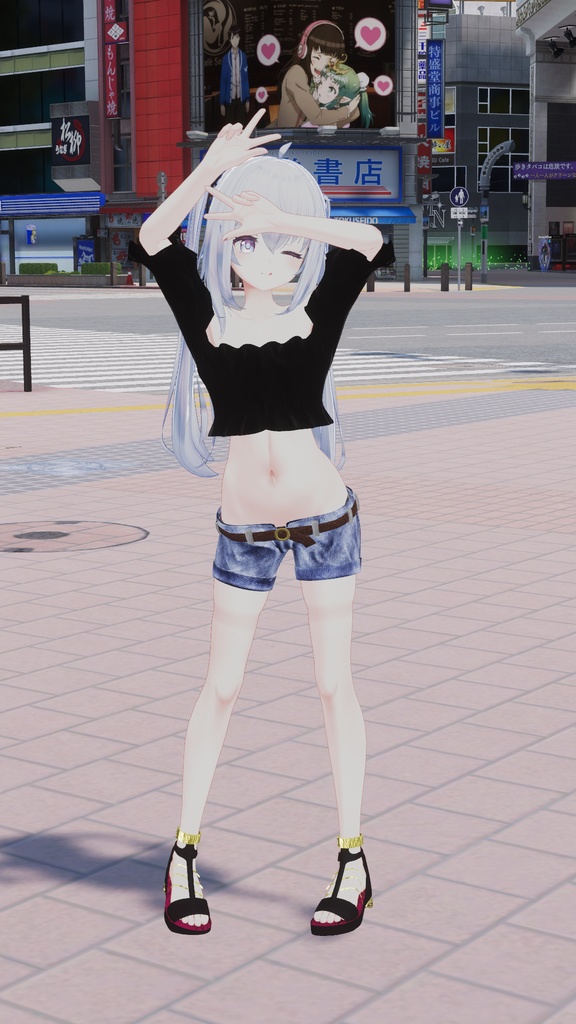 【サフィー用衣装】サフィーちゃんが夏の渋谷に遊びに行った時に着てるかもしれない服 - Sappy casual wear -