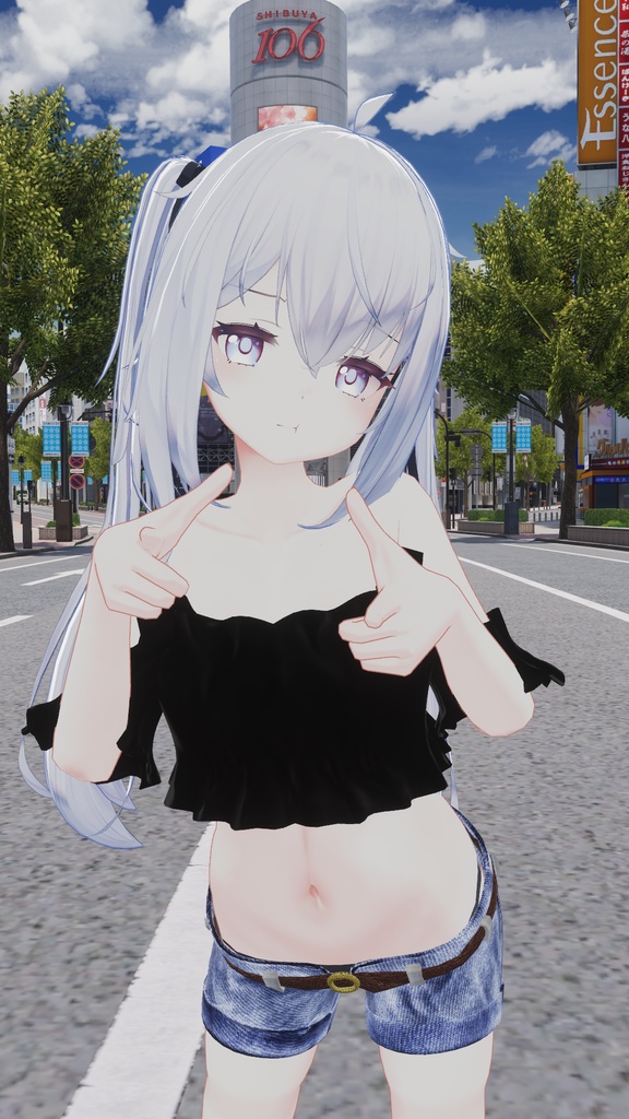 【サフィー用衣装】サフィーちゃんが夏の渋谷に遊びに行った時に着てるかもしれない服 - Sappy casual wear -