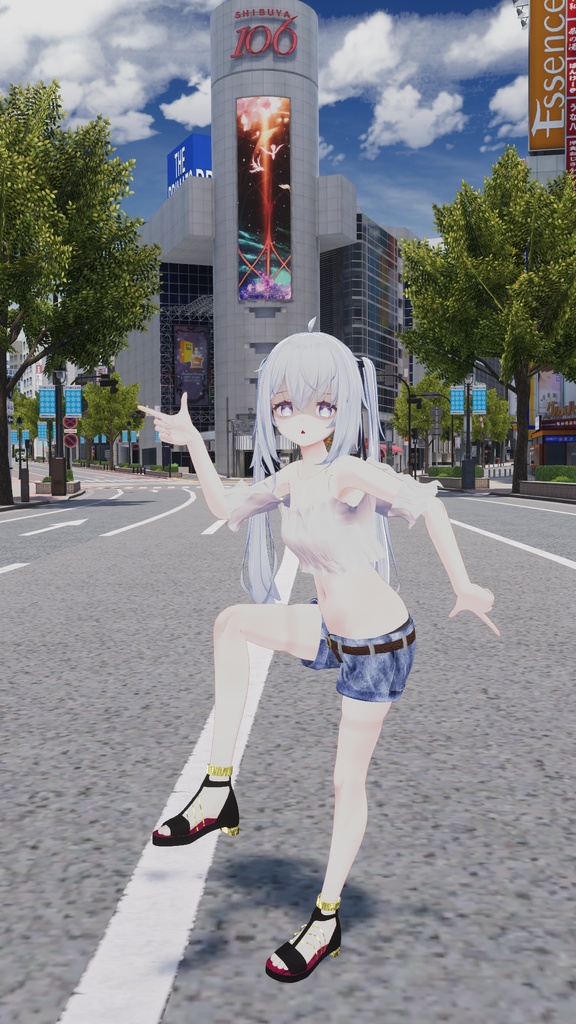 【サフィー用衣装】サフィーちゃんが夏の渋谷に遊びに行った時に着てるかもしれない服 - Sappy casual wear -